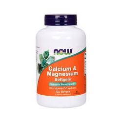 NOW CALCIUM & MAGNESIUM 120SOFTGELS