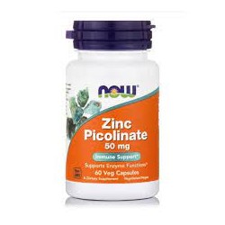 NOW ZINC PICOLINATE 50MG 60CAPS