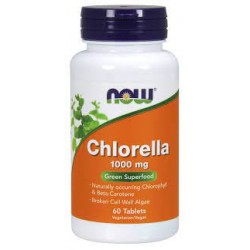 NOW CHLORELLA 1000MG 60TABS