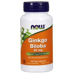 NOW GINKGO BILOBA 60MG 60VCAPS