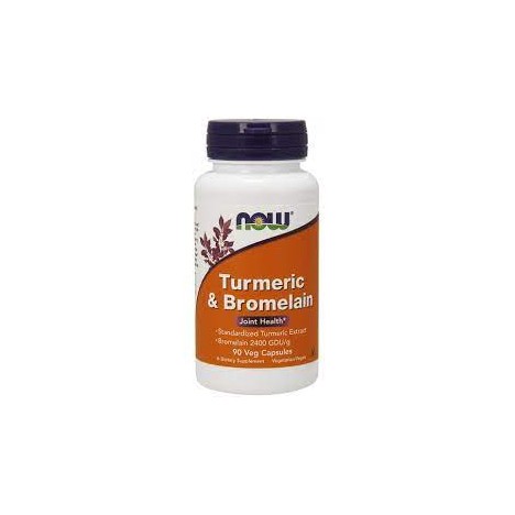 NOW TURMERIC & BROMELAIN 300/150MG 90VCAPS