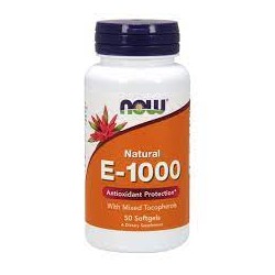 NOW VITAMIN E-1000IU 50SOFTGELS