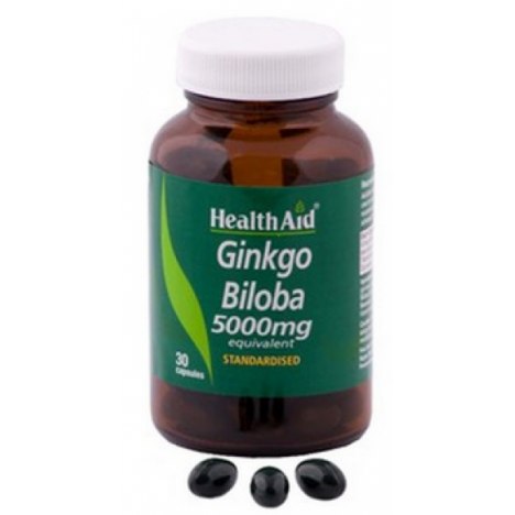 HEALTH AID GINKGO BILOBA 5000MG 30CAPS