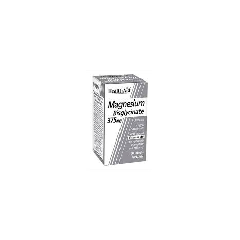 HEALTH AID MAGNESIUM BISGLYCINATE 375MG 60tabs