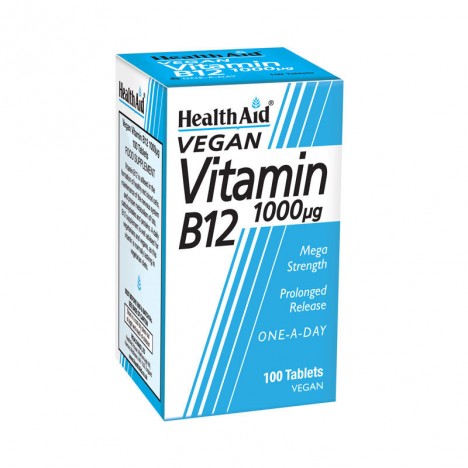 HEALTH AID VIT B12 1000MG 100TABS