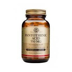 SOLGAR PANTOTHENIC ACID 550MG VEG CAPS 50S