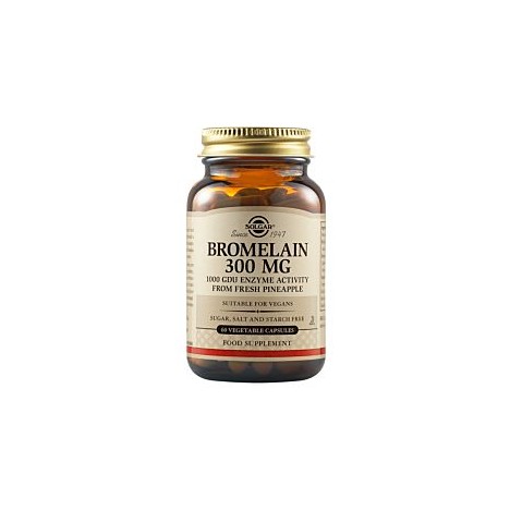 SOLGAR BROMELAIN 300MG 60CAPS