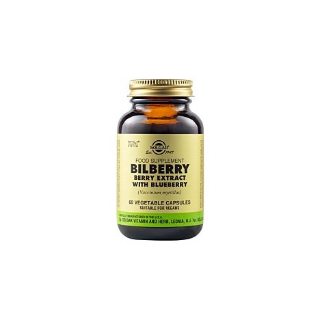 SOLGAR BILBERRY BERRY EXTRACT 60VEGCAPS