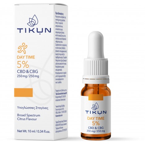 TIKUN DAY TIME 5% CBD & CBG DROPS 10ML