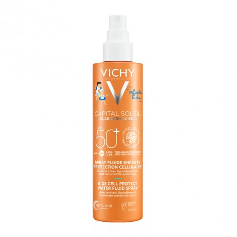 VICHY CAPITAL SOLEIL WATER FLUID KIDS SPRAY SPF50+ 200ML