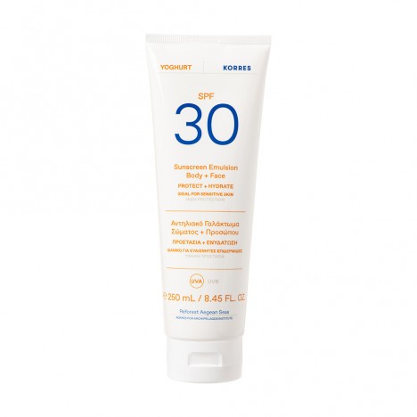 KORRES ΓΙΑΟΥΡΤΙ ΑΝΤΗΛΙΑΚΟ ΠΡΟΣΩΠΟΥ/ΣΩΜΑΤΟΣ SPF30 250ML