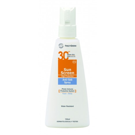 FREZYDERM SUNSCREEN  ANTISEB SPRAY SPF30 150ML