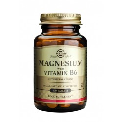 SOLGAR MAGNESIUM  WITH VITAMIN B6 TABS 100S