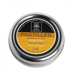 APIVITA PASTILLES ΘΥΜΑΡΙ & ΜΕΛΙ 45GR