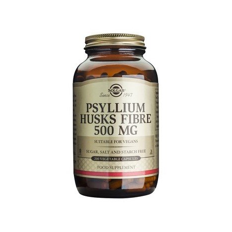 SOLGAR PSYLLIUM HUSKS FIBRE 500MG 200CAPS