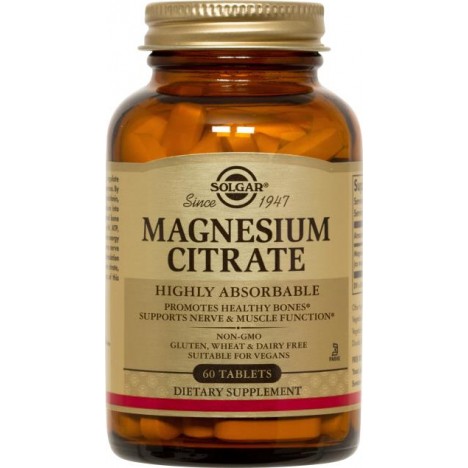 SOLGAR MAGNESIUM CITRATE TABS 60S