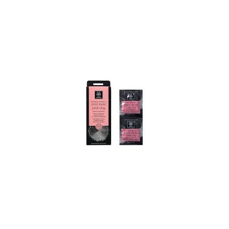 APIVITA EXPRESS FACE MASK PINK CLAY 8ML Χ 2ΤΕΜ.