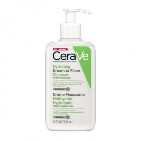 CERAVE CREAM TO FOAM CLEANSER 8OZ 236ML