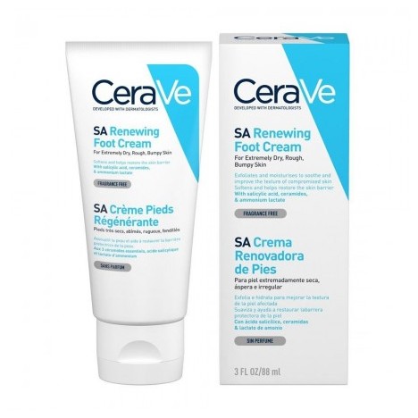 CERAVE RENEWING SA FOOT CREAM 3OZ 88ML