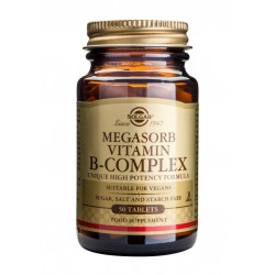 SOLGAR MEGASORB VITAMIN B-COMPLEX TAB50S