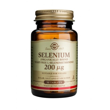 SOLGAR SELENIUM 200MG TABS 50S