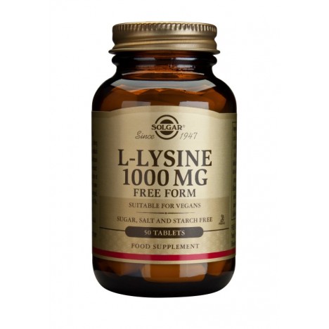 SOLGAR L-LYSINE 1000MG 50TABS