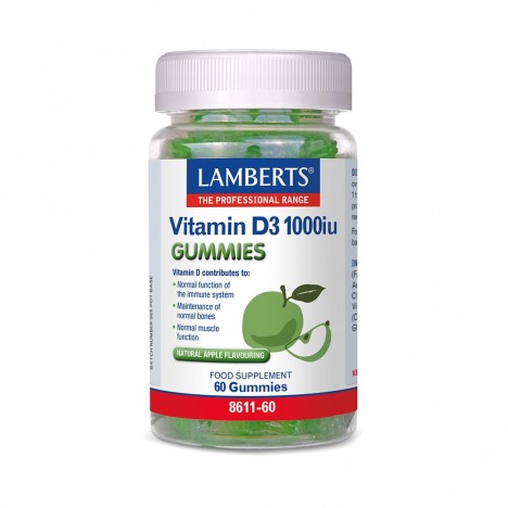 LAMBERTS D3 1000IU 60 GUMMIES
