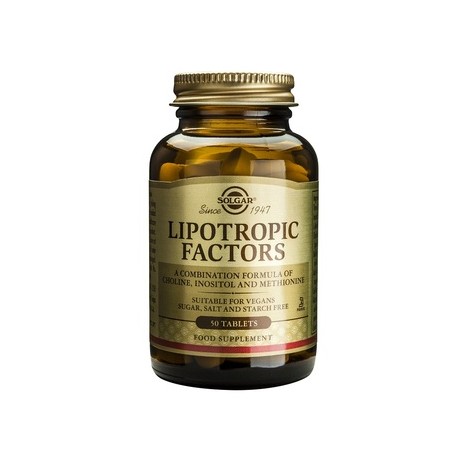 SOLGAR LIPOTROPIC FACTORS TABS 50S